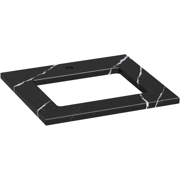 Silestone Quartz 25-In Vanity Top With Rectangle Cutout