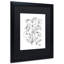 « simple fleur doodle », impression sur toile encadrée-19607757-19607759-70583038