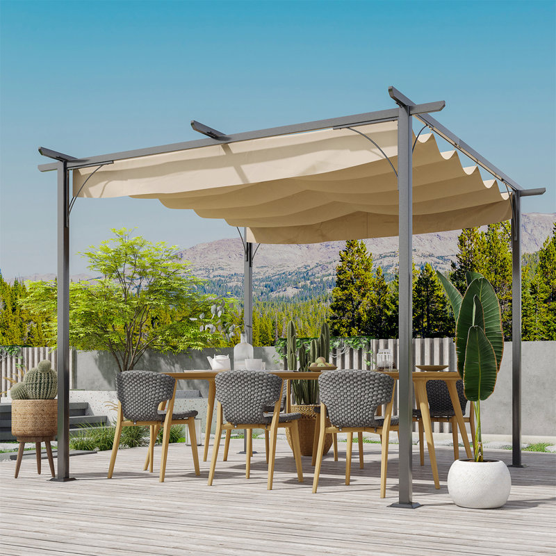 10 Ft. W x 10 Ft. D Steel Vault Gazebo