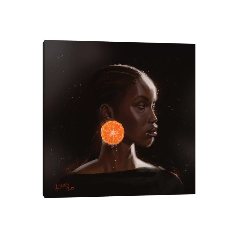 Orange by Adekunle Adeleke - Wrapped Canvas Print, 66.04 cm H x 66.04 cm W x 1.91 cm D