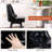 Bar Stools, Modern Wax Leather Bar Stools, 360° Swivel With Backrest, Thick Waterproof Seat Cushion, Suitable For Bar, Kitchen And Makeup-1260259452-1253126031