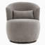 Chaise d'appoint pivotante de 25,59 po Andesine-737631810