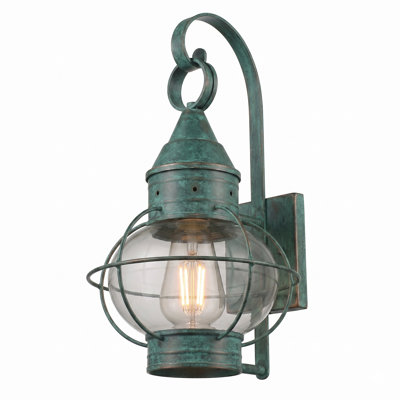 Brass Traditions - Ellington - 1 Light - 17 inch - Verde Green - Solid Brass - Sconce