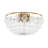 6 - Light Bowl Beading Ribbed Glass Cluster Semi Flush Mount