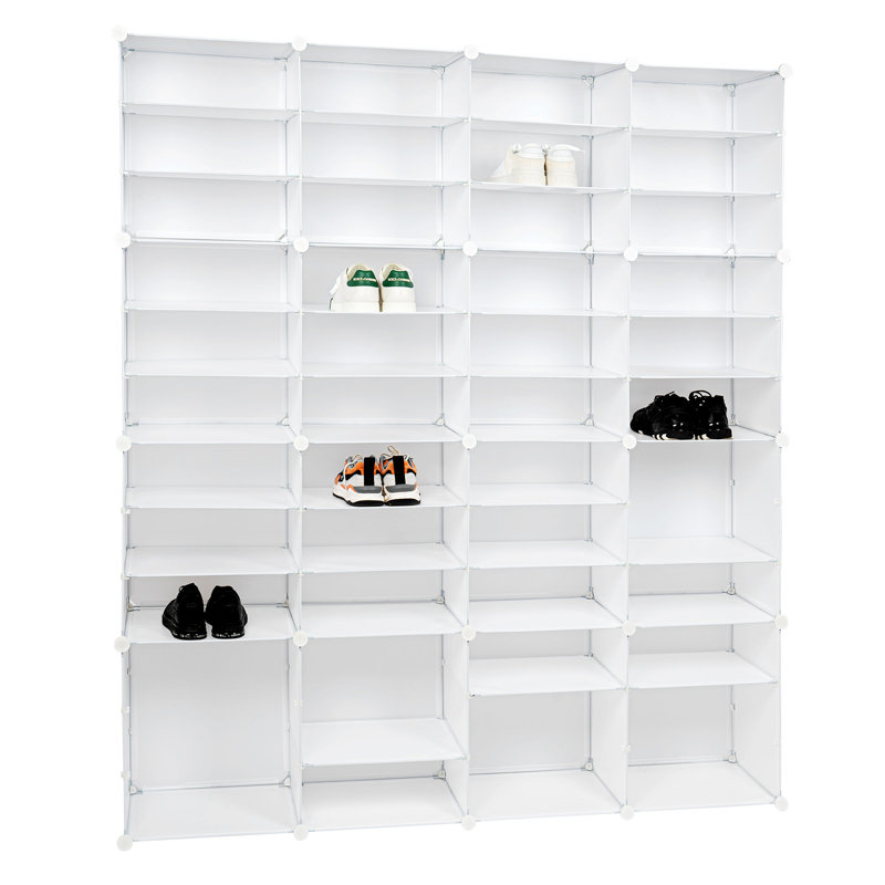 96 Pairs Stackable Shoe Storage Cabinet