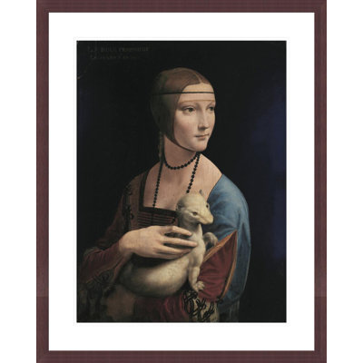 Portrait of Cecilia Gallerani (Lady with the Ermine) by Leonardo da Vinci -Framed Giclee Print