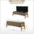 Brentlinger 49.6'' Mid-century Modern Upholstered Storage Bench with Solid Wood Legs and Tufted Seat-1609949529