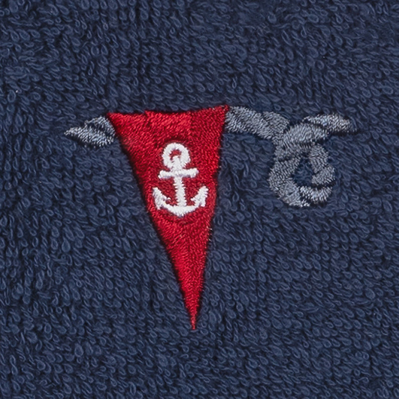 ETHAN Turkish Cotton Washcloth, Midnight Blue