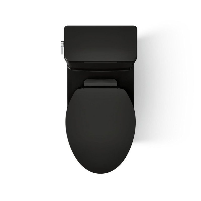 Reach™ 1.28 GPF Water Efficient Elongated Toilet, Black