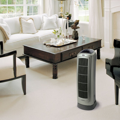 Lasko 1500 Watt Electric Tower Space Heater with Adjustable Thermostat and with Digital Display