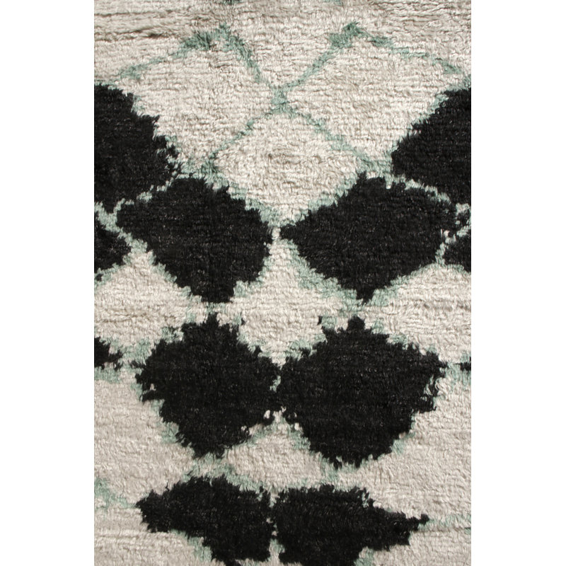Moroccan Hand Knotted Wool Area Rug, Rectangle 8' x 10'