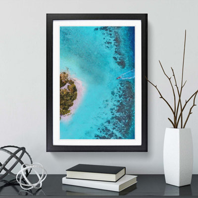 Alifu Alifu Atoll in the Maldives 1 Piece Single Picture Frame Wall Art