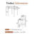 5-Piece Iron Frame Counter Height Extendable Dining Table Set-1927056082-1927056083
