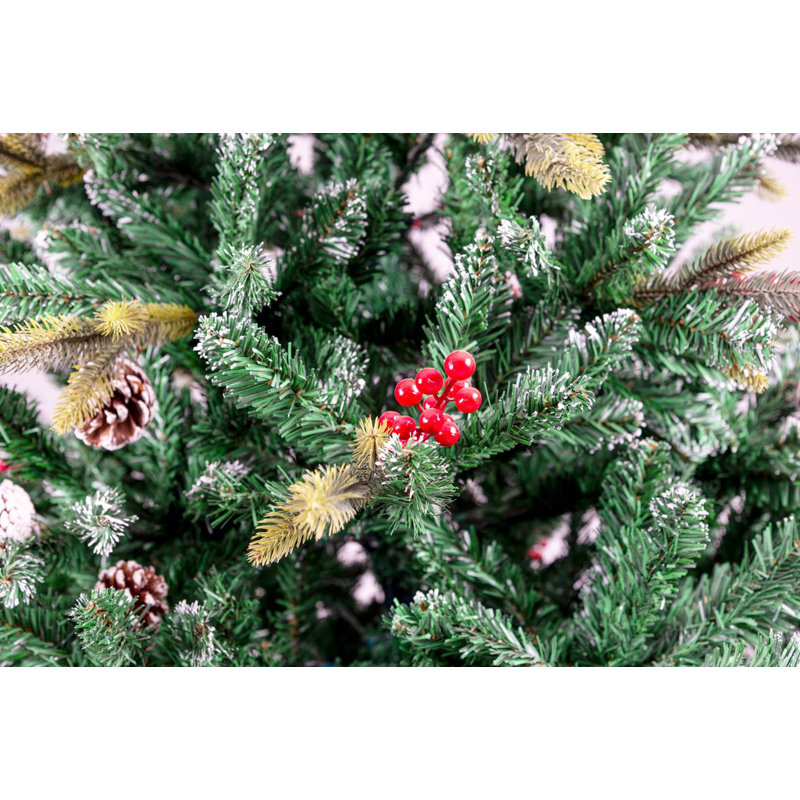 Lighted Artificial Christmas Tree, 7 ft.