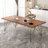 55" Walnut Rectangular Solid Wood desks-2088555325