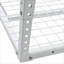 Support de rangement de plafond en acier réglable 2 x 8 pieds en acier, système d'organisation de rangement robuste blanc doux-129417010-129417011