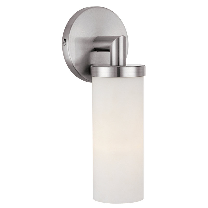 Mirada Steel Armed Sconce, Incandescent
