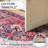 Traditional Machine Washable Area Rug with Non-Slip Backing,Red -329370483