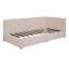 Lit de jour simple en lin avec tiroirs et dossier Linen-812108154