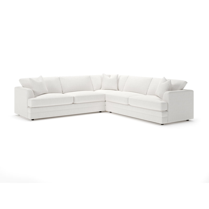 Canapé modulaire 3 pièces Edan, Chenille Crypton® neige Nomad