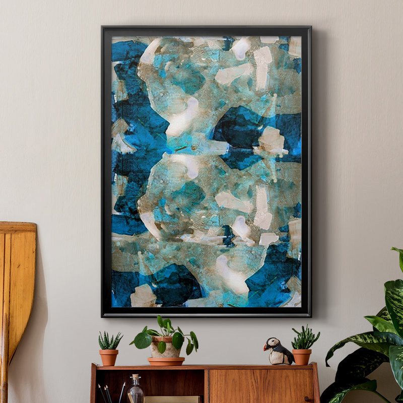 Impasto II, reproduction d'art encadrée, H 42,5 po x l 30,5 po x P 1 po, Noir