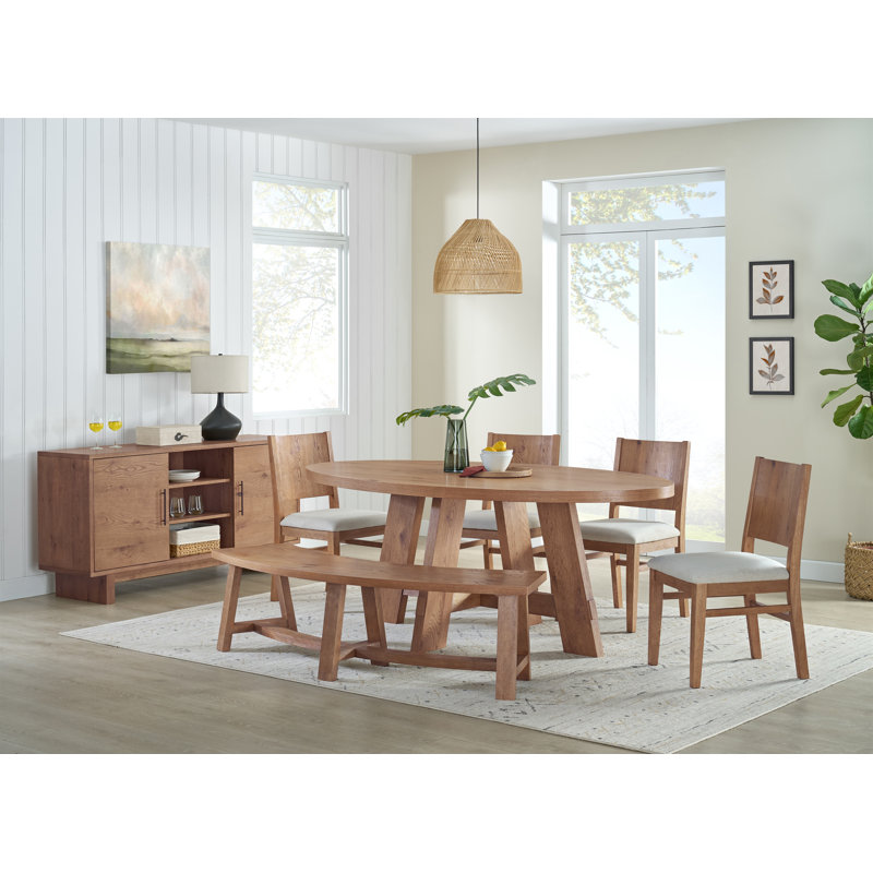 Ensemble de table de salle à manger ovale Wiese
