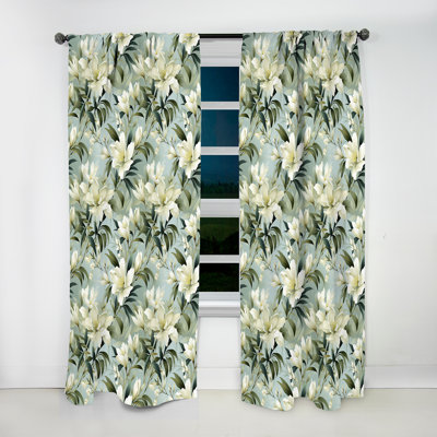 Bamboo Whispers - motif tropical I - Rideau floral - Rideau floral obscurcissant - 1 panneau