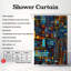 Rideau de douche Circuit Grid - Premium-1199156347