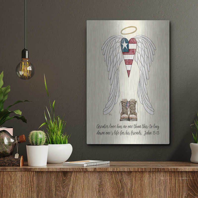 'No Greater Love' by Ashley Bradley Metal Wall Art, 16" H x 12" W