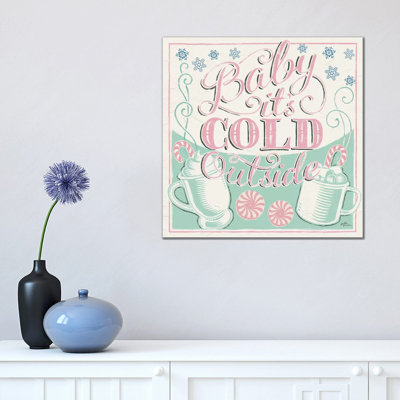Merry Little Christmas Ii Vintage by Janelle Penner - Wrapped Canvas Print