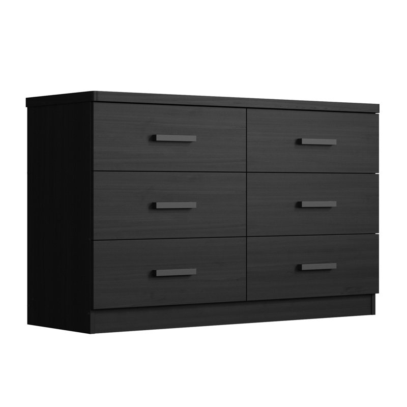 Commode 6 tiroirs Barstis, Tabac