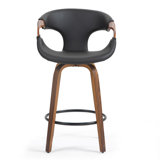 Pompano Swivel Upholstered Counter Stool