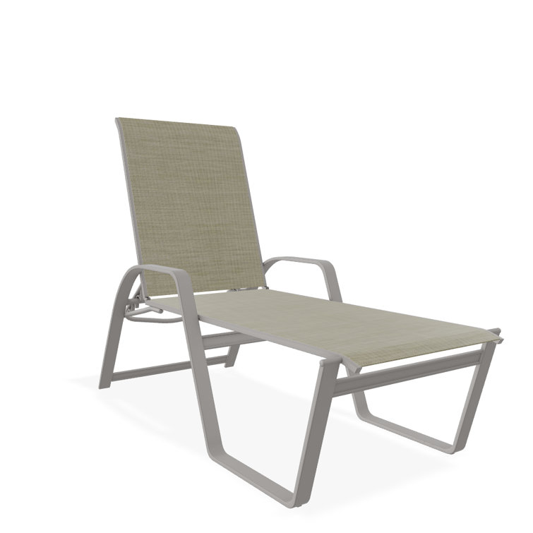 Holna Outdoor Rust-Resistant Metal Chaise Lounge
