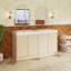 Ensemble de meuble-lavabo autoportant 59,1 po avec plateau en résine 59,1 po-568646429