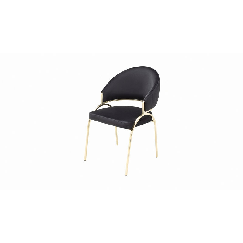 Chaise de style contemporain avec pieds en métal