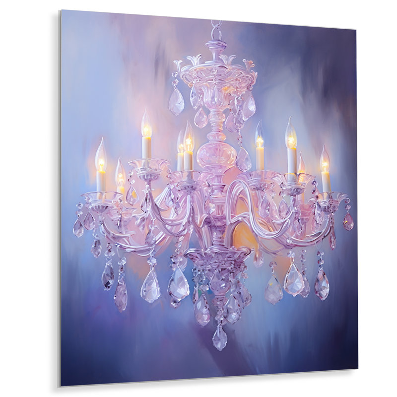Lustre éthéré Glow I - Art mural en métal Glam, H 32 po x l 16 po x P 1 po