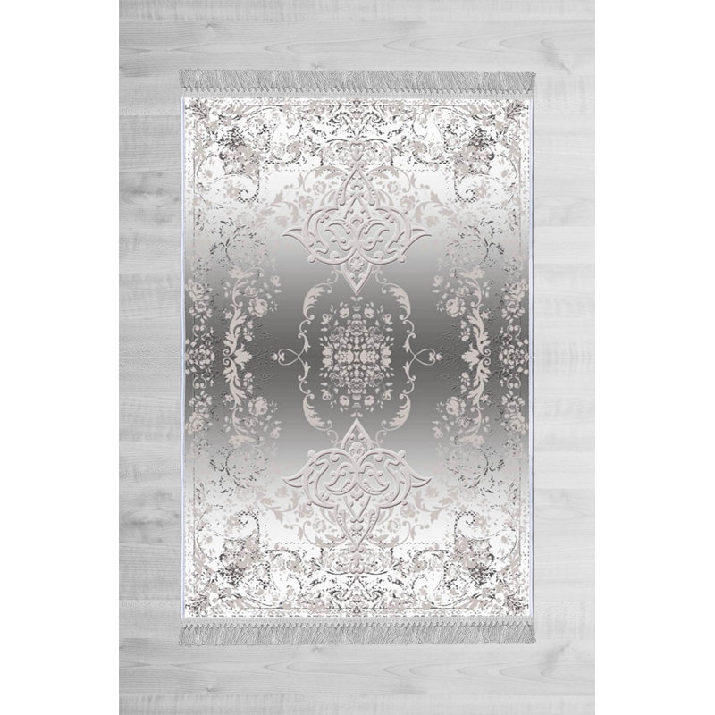 Luxueux tapis en velours de 5,2 x 7,5 pi | Tissu 100% velours, semelle 100% coton, hauteur des poils de 0,4 po | Antibactérien, antidérapant, lavable à la machine | Impression numérique 3D élégante, parfaite pour le décor du salon et de la chambre à coucher