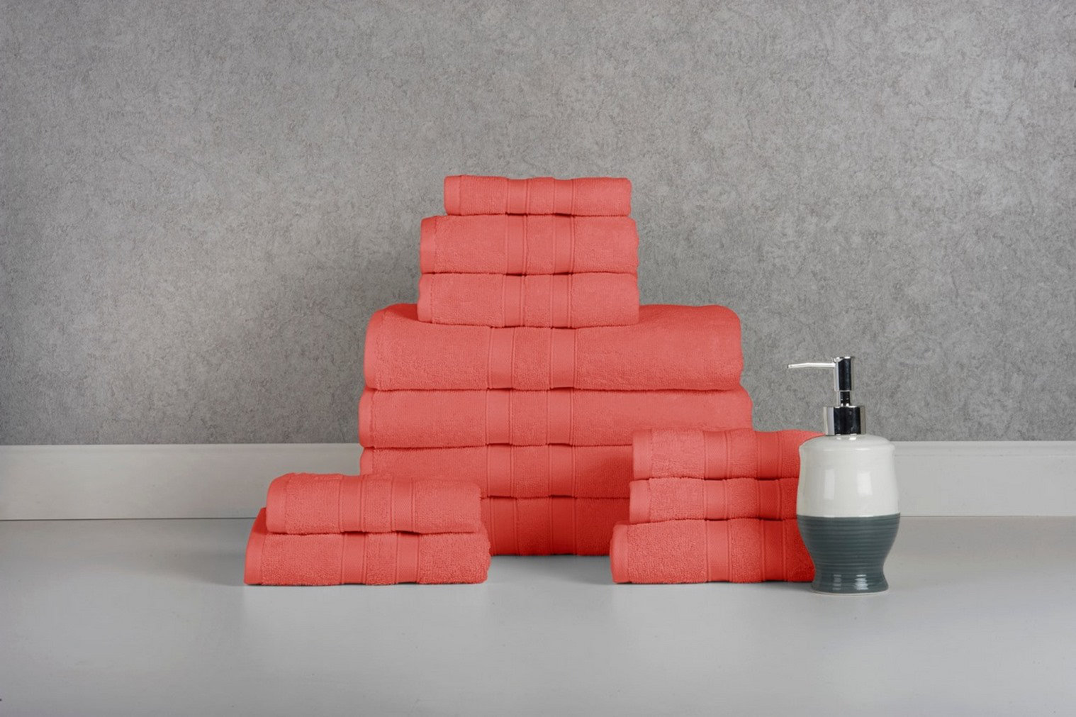 Bibb Home 100% Cotton 6-Piece Towel Set