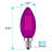 4.5 Watt (40 Watt Equivalent), B11 LED Candle Bulb, Colored Light Bulb, E12/Candelabra Base