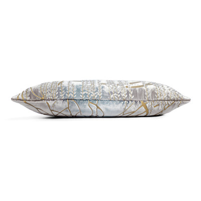 Willow Metallic Rectangular Velvet Pillow Cover & Insert