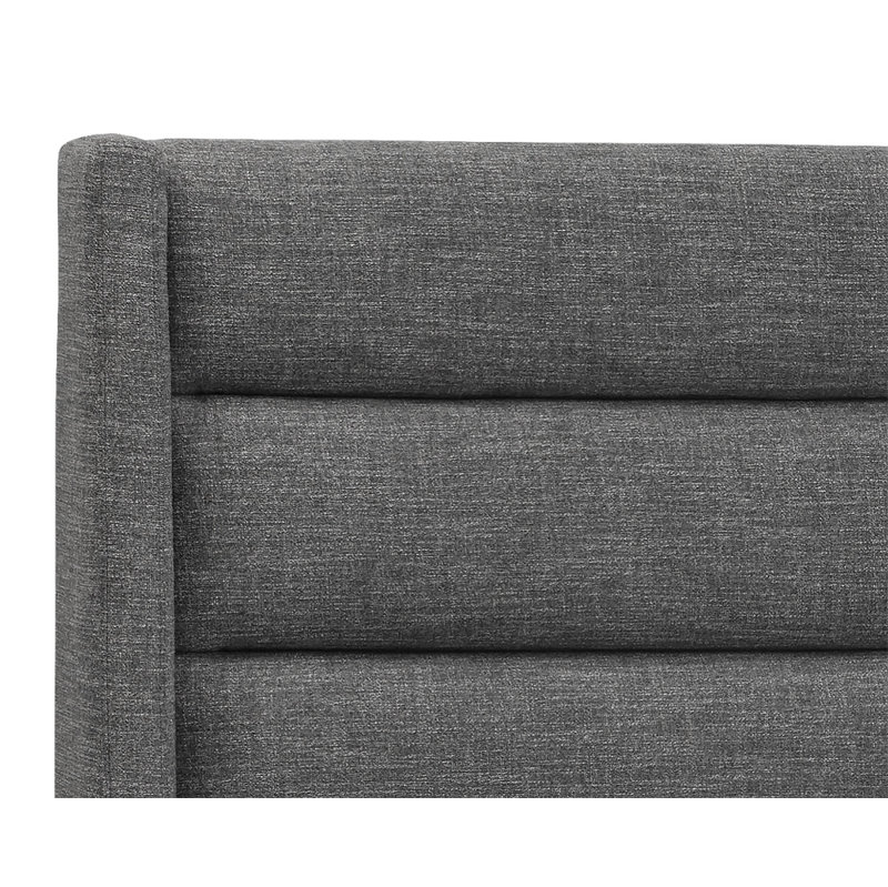 5West Upholstered Bed, Quarry, Queen