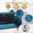 CHIRA  Blue Velvet Bedroom Bench, Bed Bench with Button-Tufted Large Upholstered Storage Bench Ottoman-374233676