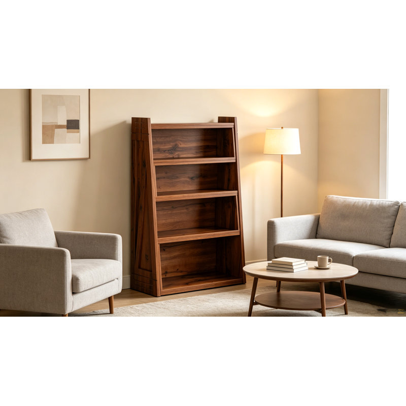 Foldable bookshelf, Dark Brown