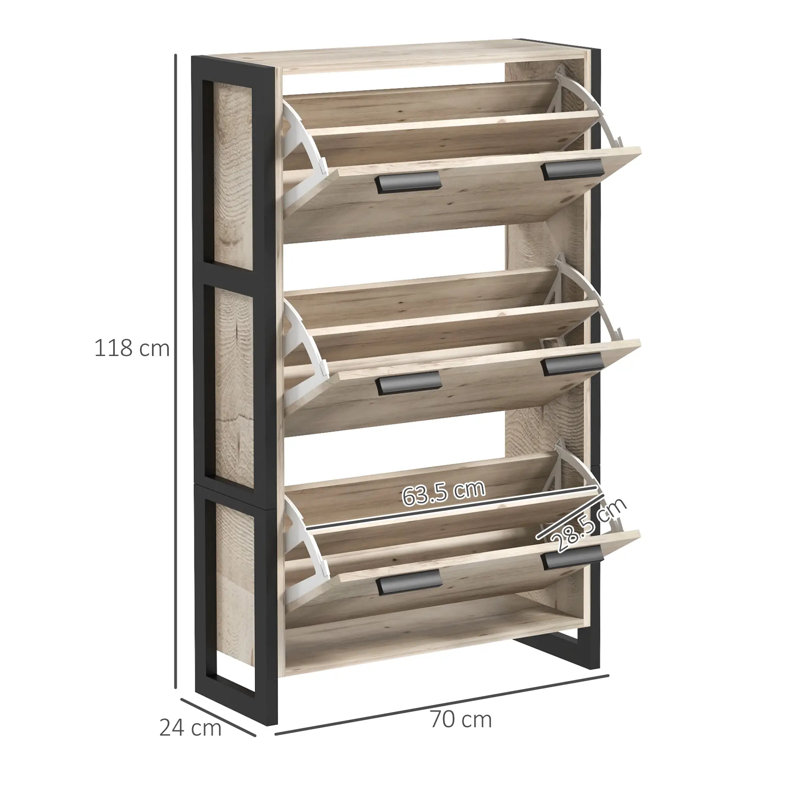 18 Pair Shoe Storage Cabinet