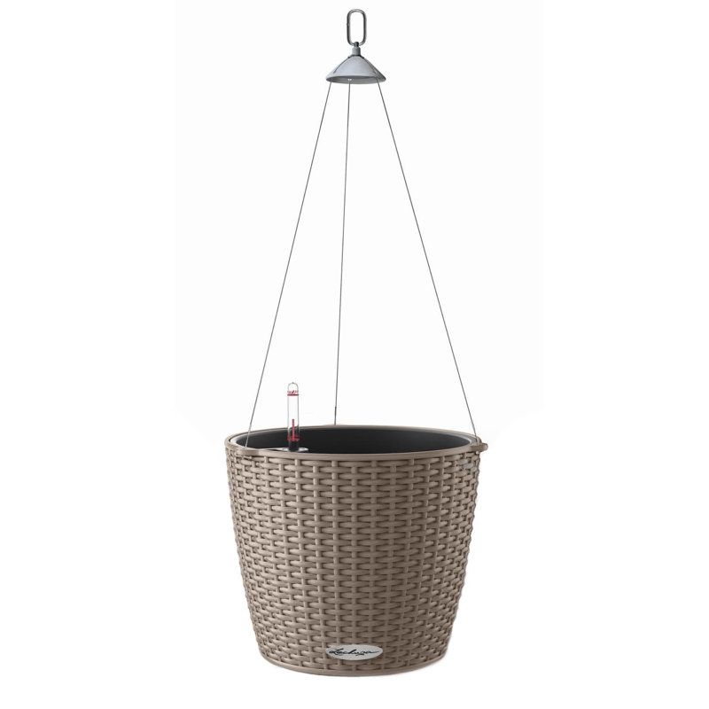 Hanging Planter, Sand Brown, 23cm H x 35cm W x 35cm D