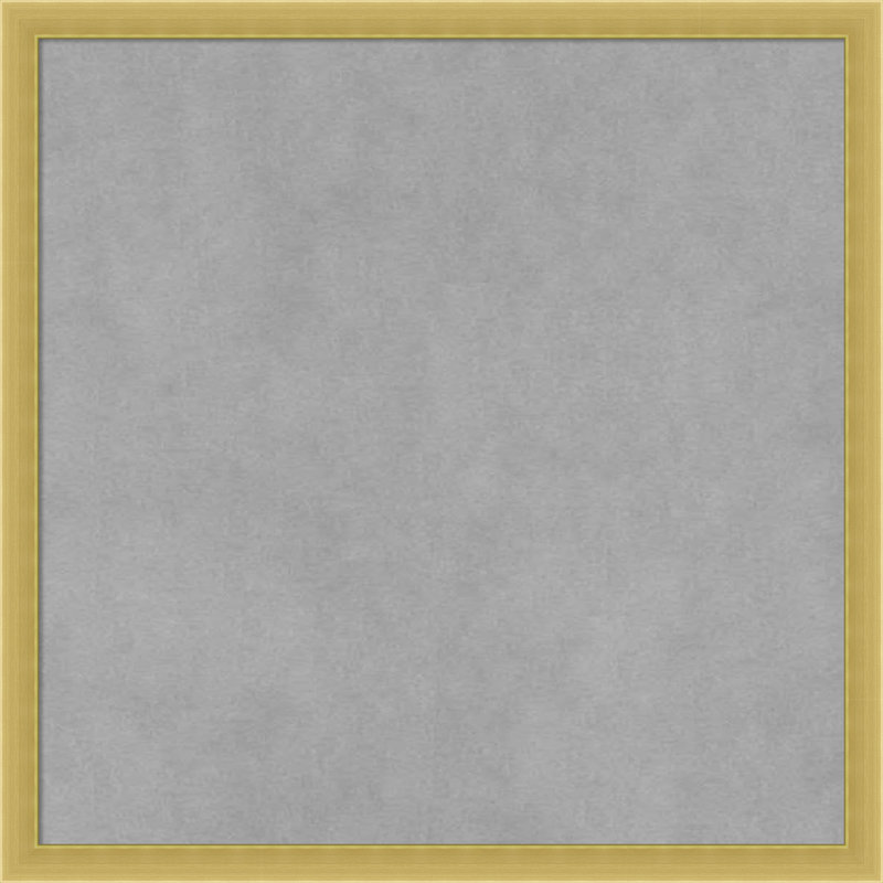 Tableau magnétique à cadre doré poli Svelte, 17" H x 17" W