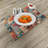 Polyester Vermilion Multicolor Placemat