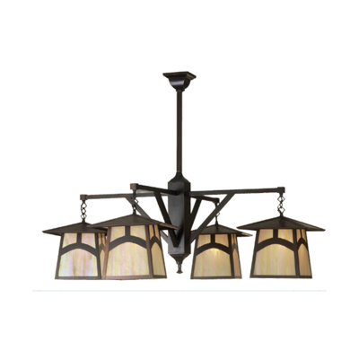 Lustre géométrique à 4 lumières Alino