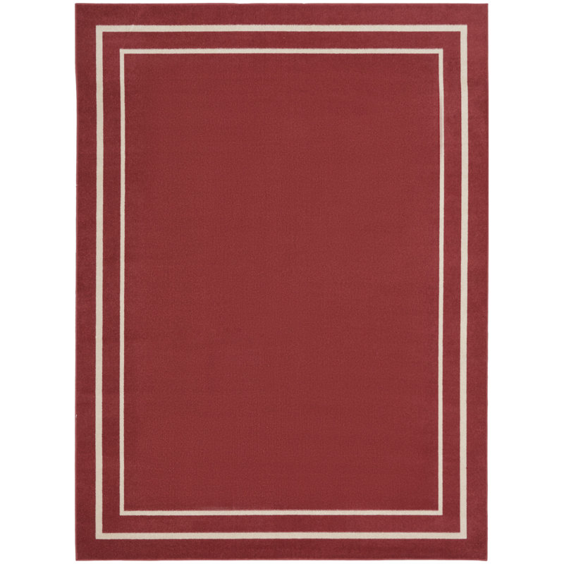 Nourison Essentials Brick Ivory Indoor/Outdoor Area Rug, Rectangle 5' x 7'