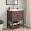 Meuble-lavabo 24 po avec lavabo en céramique-519092128